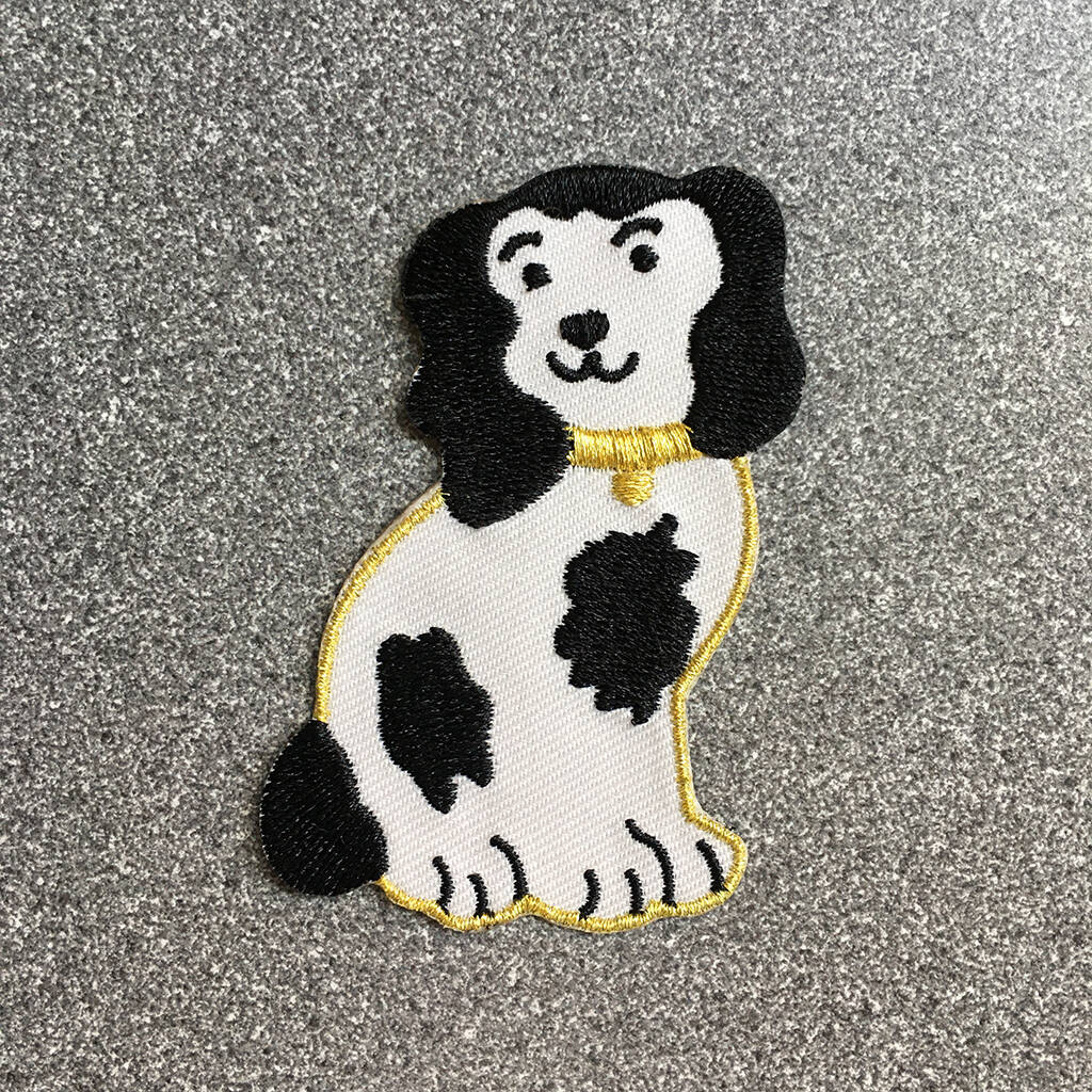 Dog Embroidered Iron On Patch, 1 of 4