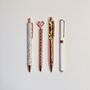 Rose Gold Metal Four Piece Pen Gift Set, thumbnail 3 of 7