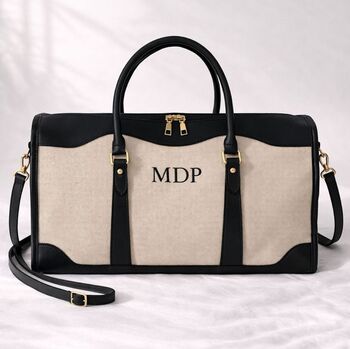 Personalised Lily Canvas And Faux Leather Cross Body, 4 of 6