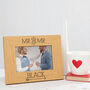 Personalised 'Mr And Mrs' Wedding Photo Frame, thumbnail 2 of 7