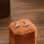 Sterling Silver Tiny Bird Skull Stud Earrings Earrings, thumbnail 4 of 11