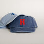 Custom Initial Embroidered Junior Vintage Cap, thumbnail 3 of 12