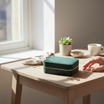 Personalised 50th Birthday Velvet Jewellery Box, 5 of 7