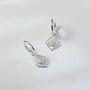 Moroccan Charm Opal Sterling Silver Huggie Hoop Earrings, thumbnail 2 of 8