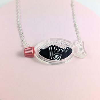Soy Sauce Fish Container Necklace Japanese Lover Sushi, 8 of 8