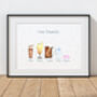 Personalised Family Drinks Print, thumbnail 7 of 9