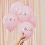 Pink And Rose Gold Personalised Balloons Kit, thumbnail 1 of 2