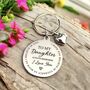 Daughter / Son Keyring Personalised From Us Or Me, thumbnail 1 of 3
