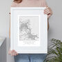 Our Favourite UK Location Personalised Map Print, thumbnail 7 of 9