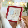 Where It All Began Personalised Map Heart Print Gift, thumbnail 7 of 12