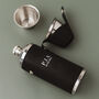 Personalised 8oz Copper Hunter Flask With Shot Cups Perfect Wedding Gift, thumbnail 4 of 7