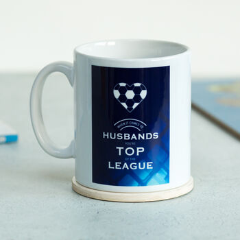 'Top Of The League' Football Mug For Husband, 3 of 3