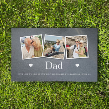 Personalised Photo Memorial Slate Grave Marker 25 X 15cm, 4 of 9