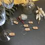 Personalised Five Christmas Name Tag Wine Glass Charms, thumbnail 1 of 12