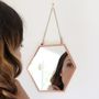 Set Of Two Geometric Copper Mirrors, thumbnail 3 of 4