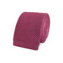 Wedding Handmade Knitted Pocket Square In Dark Pink, thumbnail 4 of 8