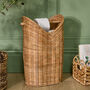 Fluted Toilet Roll Holder And Basket, thumbnail 1 of 6