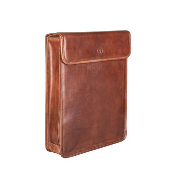 Personalised Men's Leather Shirt Holder 'Sepino', 5 of 12