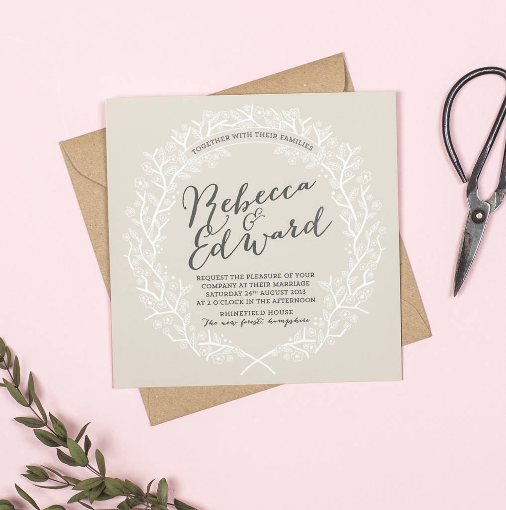 Enchanted Forest Wedding Invitation By Project Pretty
