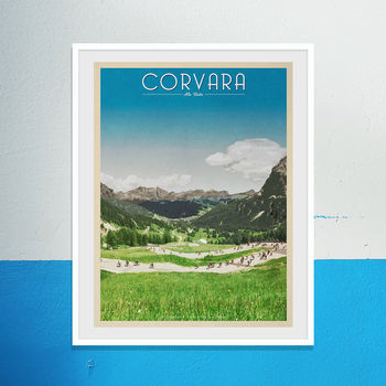 Personalised Giro D'italia Corvara Cycling Print, 2 of 3