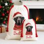 Personalised Black Labrador Santa Sack, thumbnail 3 of 3