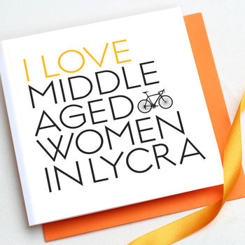 Middle Aged Lycra Lover Valentine's Card, 2 of 3
