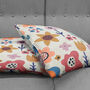 Soft Cushion Cover With Abstract Multicoloured Flowers, thumbnail 4 of 7