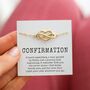 Confirmation Gift For A Girl, Personalised Heart Infinity Bracelet, thumbnail 1 of 11