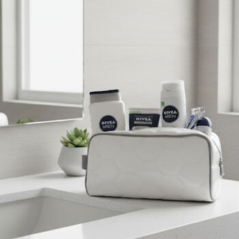 Personalised White Football Wash Bag, 11 of 11