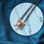 Large Black Beads Mangalsutra Pendant Necklace, thumbnail 4 of 6