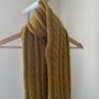 Soft Chunky Scarf, Knitted Scarf, thumbnail 3 of 7