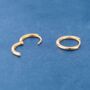 Gold 18 Mm Minimalistic Everyday Hoops, thumbnail 6 of 7