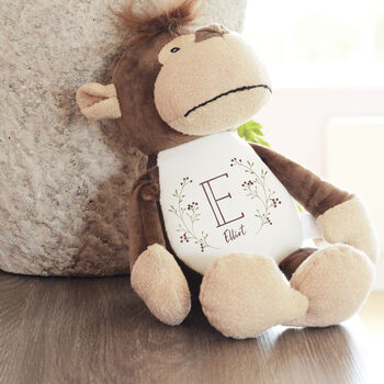 Plush Monkey Personalised Toy, 6 of 6