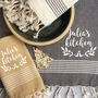 Personalised Kitchen Towels, Pack Of Five, thumbnail 3 of 9