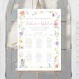 Whimsical Wildflower Wedding Table Plan, thumbnail 2 of 5