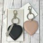 Faux Leather Personalised Heart Keyring, thumbnail 4 of 10