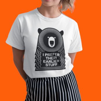 Bear Music Quote T Shirt In Women's Fit, 4 of 6