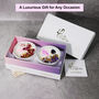 Luxury Crystal Candle Gift Set Of Two / Lavender And English Rose, thumbnail 7 of 8