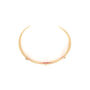 C Shape Bangle Gold Pated And Red, thumbnail 3 of 4