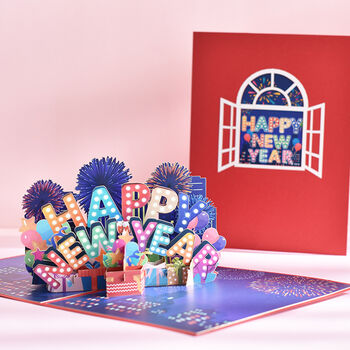 Happy New Year Pop Up Cards For Friends, 3 of 5