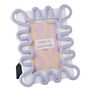 Contemporary Squiggly White Purple Photo Frame 5x7', thumbnail 2 of 3