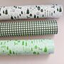 Green Gingham Christmas Wrapping Paper Set, thumbnail 4 of 5