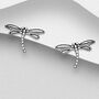 Sterling Silver Dragonfly Earrings, thumbnail 1 of 2