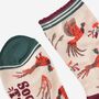 Women's Bamboo Socks Cream Woodland Pheasant, thumbnail 4 of 5