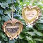 Personalised Wooden Heart Hanging Insect House, thumbnail 1 of 5