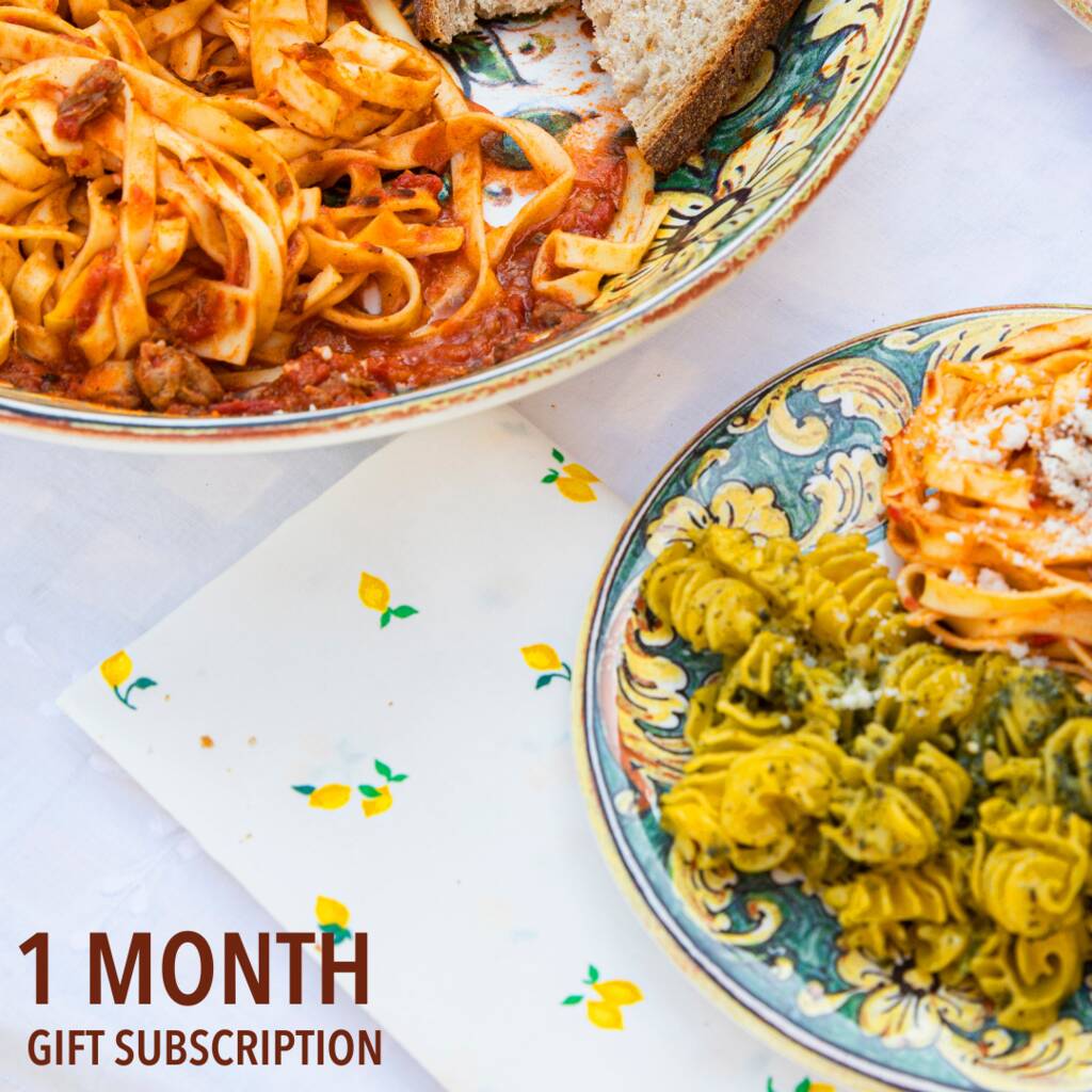 One Month Fresh Pasta Dishes E Gift Subscription, 1 of 7
