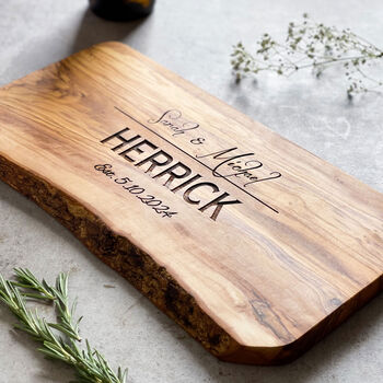 Personalised Olive Wood Chopping/Cheese Board, 3 of 11