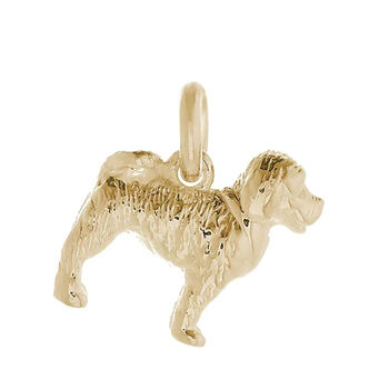 Cockapoo Solid 9ct Gold Dog Charm, 4 of 6