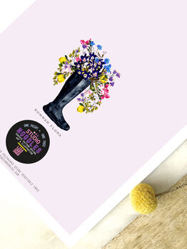 Riding Boot Bouquet Eco Print. One Print = One Tree, 4 of 6