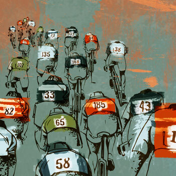 La Doyenne Cycling Poster Print, 3 of 3